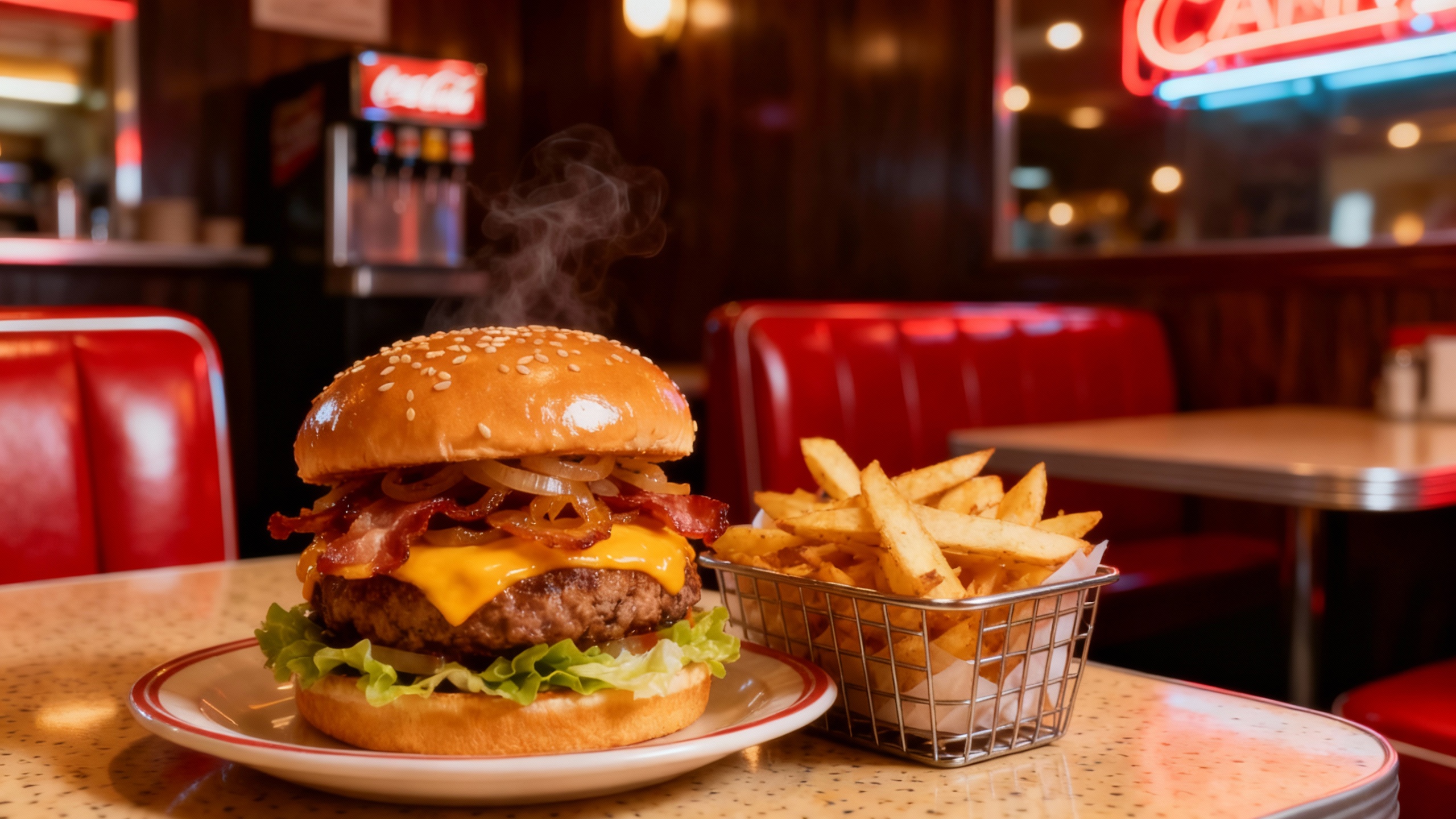 Intérieur du restaurant Wendy's Diner