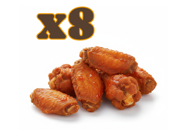 Chicken Wings Tex Mex X8